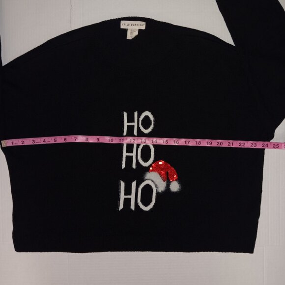 IF IT WERE ME LONG SLEEVE HO HO HO CHRISTMAS SWEATER - Picture 7 of 15